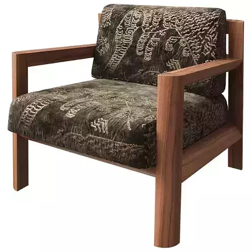 Modern Wooden Armchair 