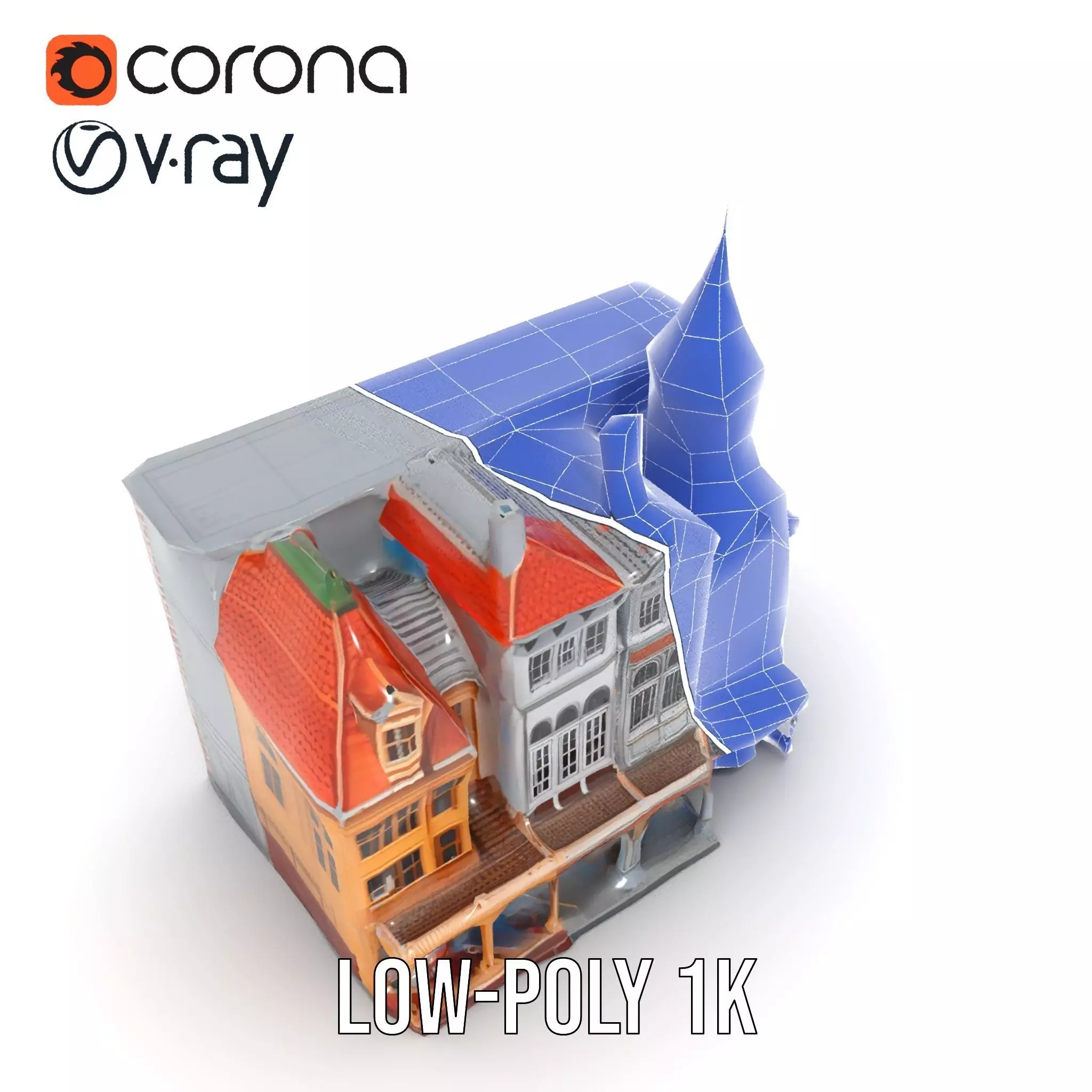 Victorian Architecture model pack Low-poly 3D model_30