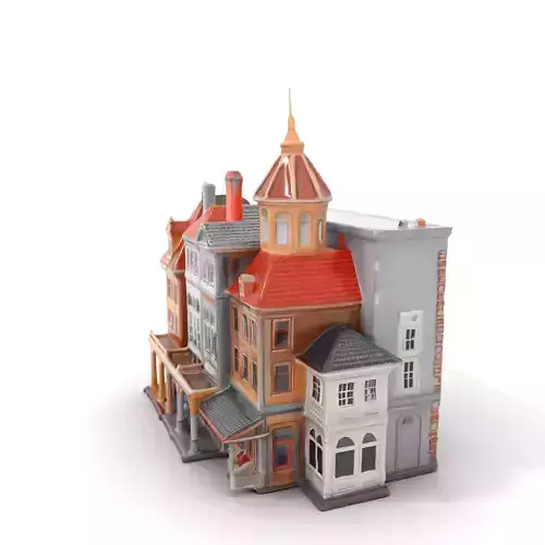 Victorian Architecture model pack Low-poly 3D model