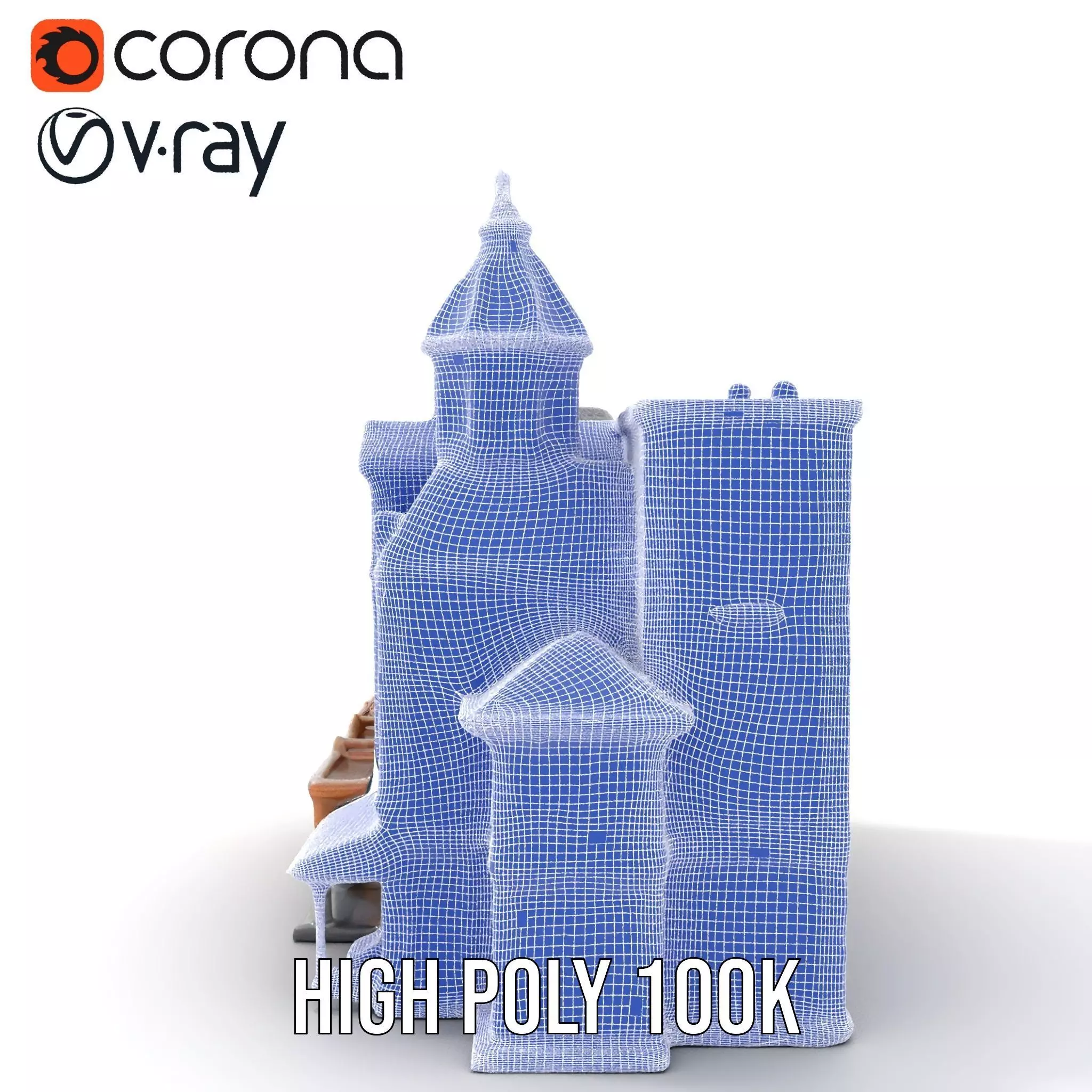 Victorian Architecture model pack Low-poly 3D model_34