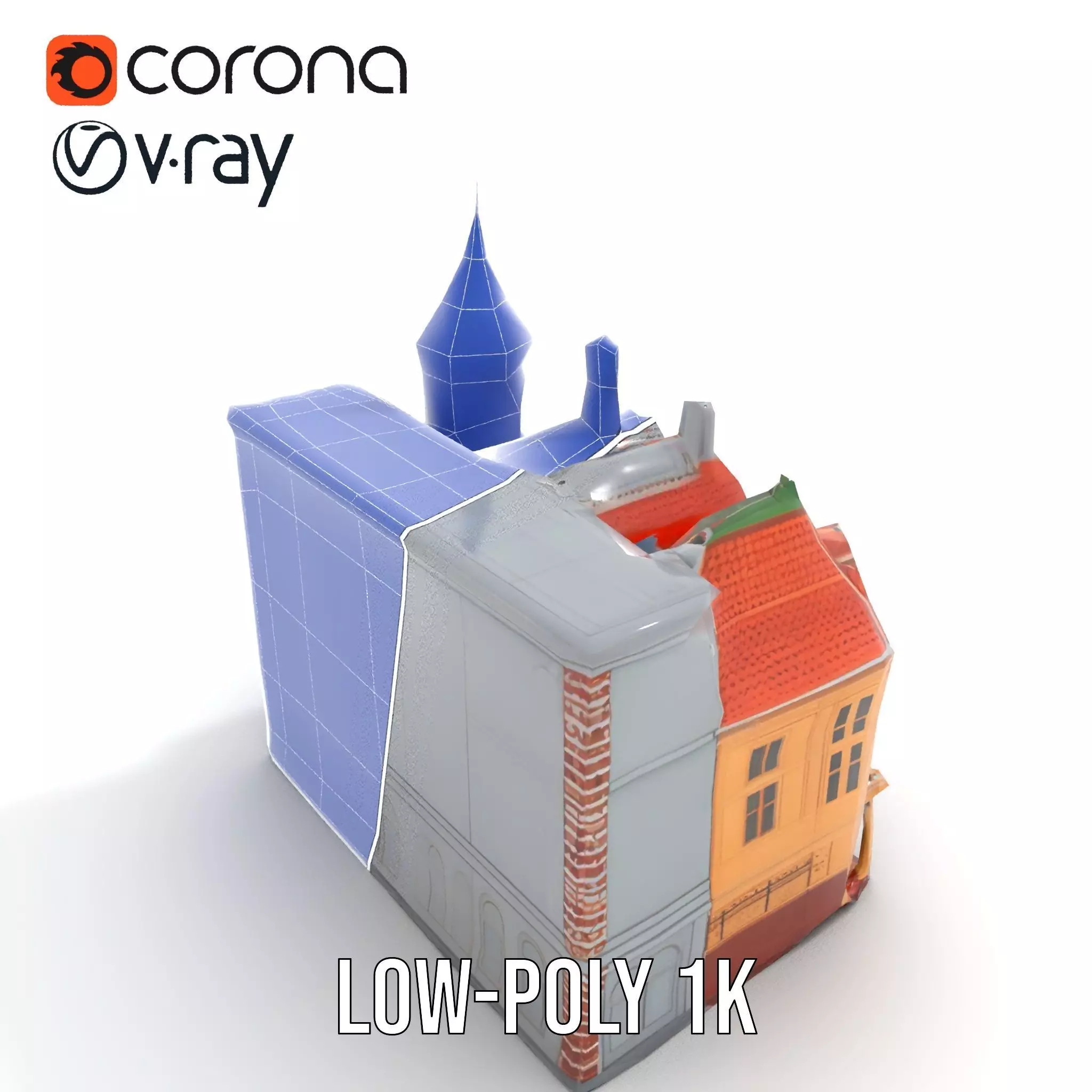 Victorian Architecture model pack Low-poly 3D model_27