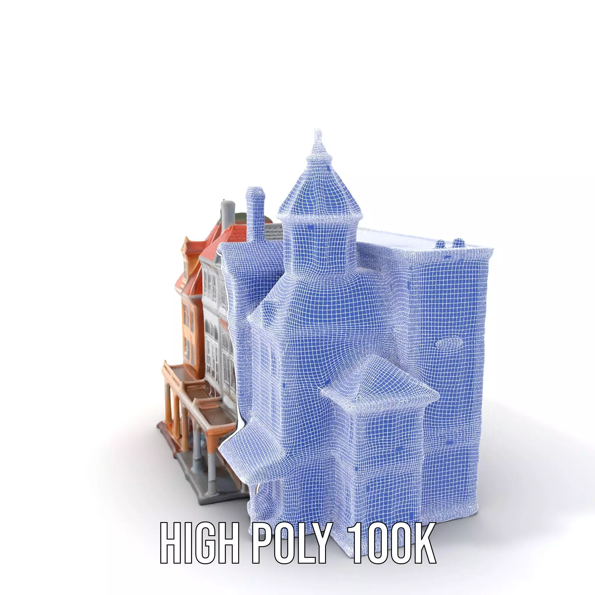 Victorian Architecture model pack Low-poly 3D model_4