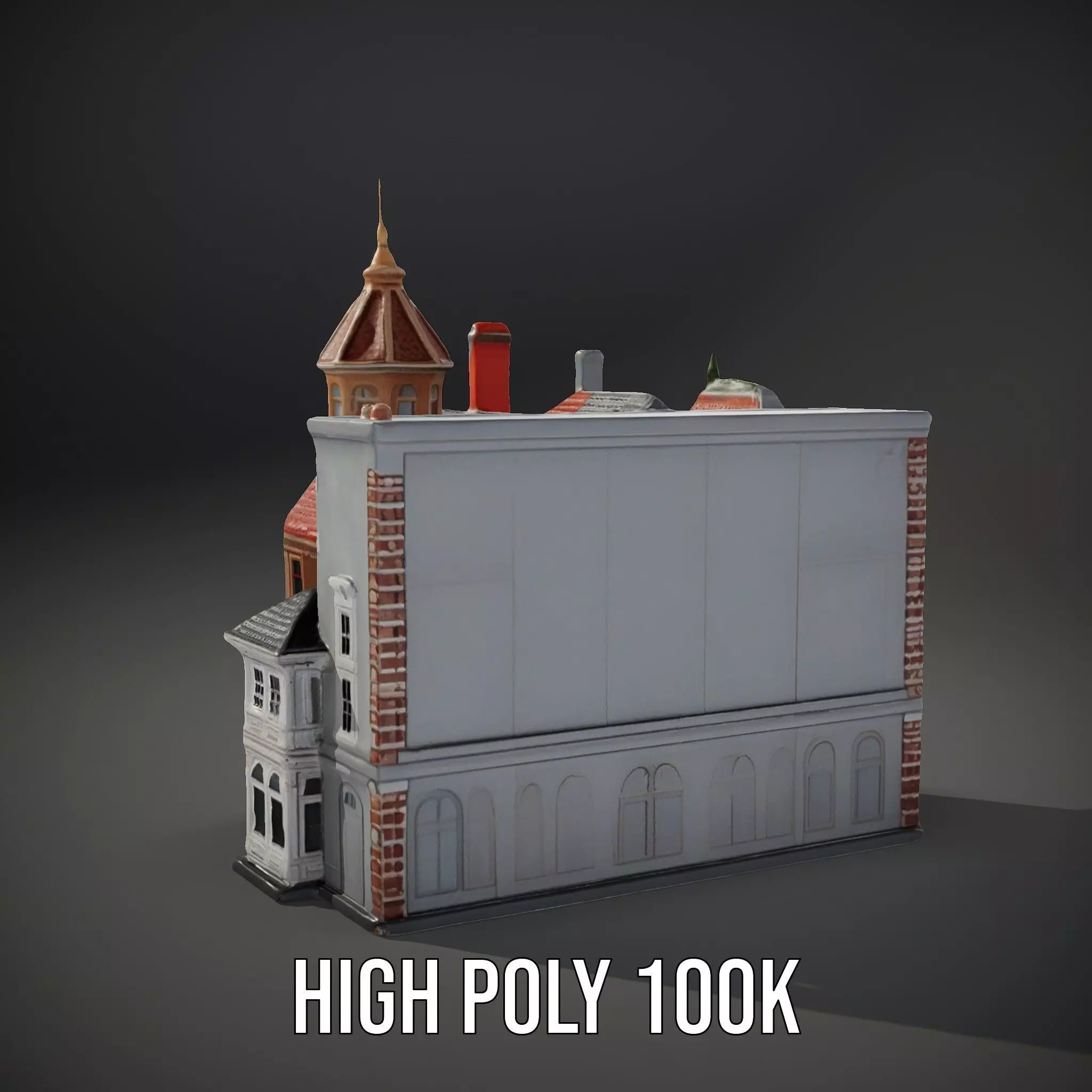 Victorian Architecture model pack Low-poly 3D model_8