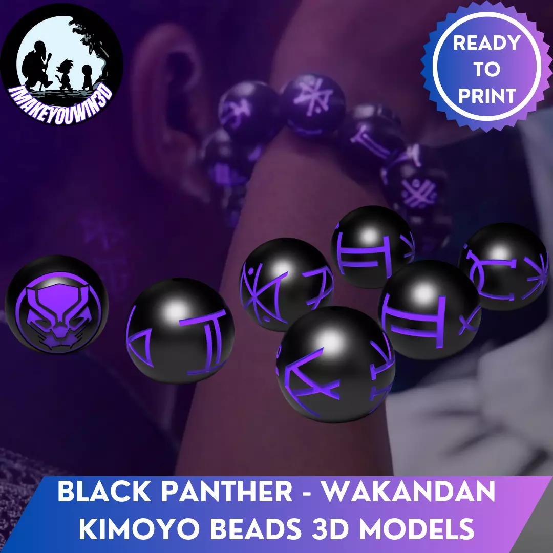 Wakandan Kimoyo Beads 3D print model_1