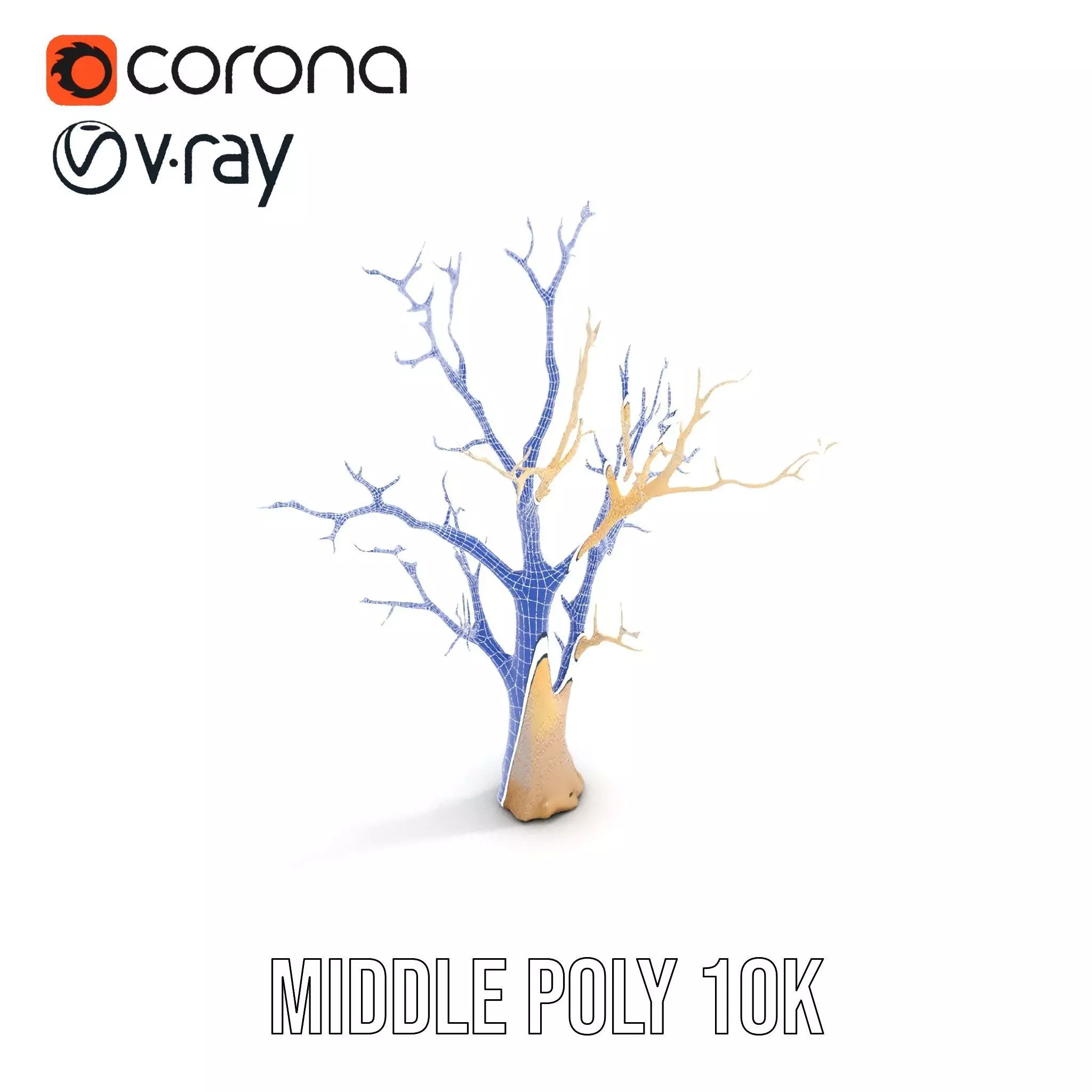 Elegant Coral Tree model pack Low-poly 3D model_21