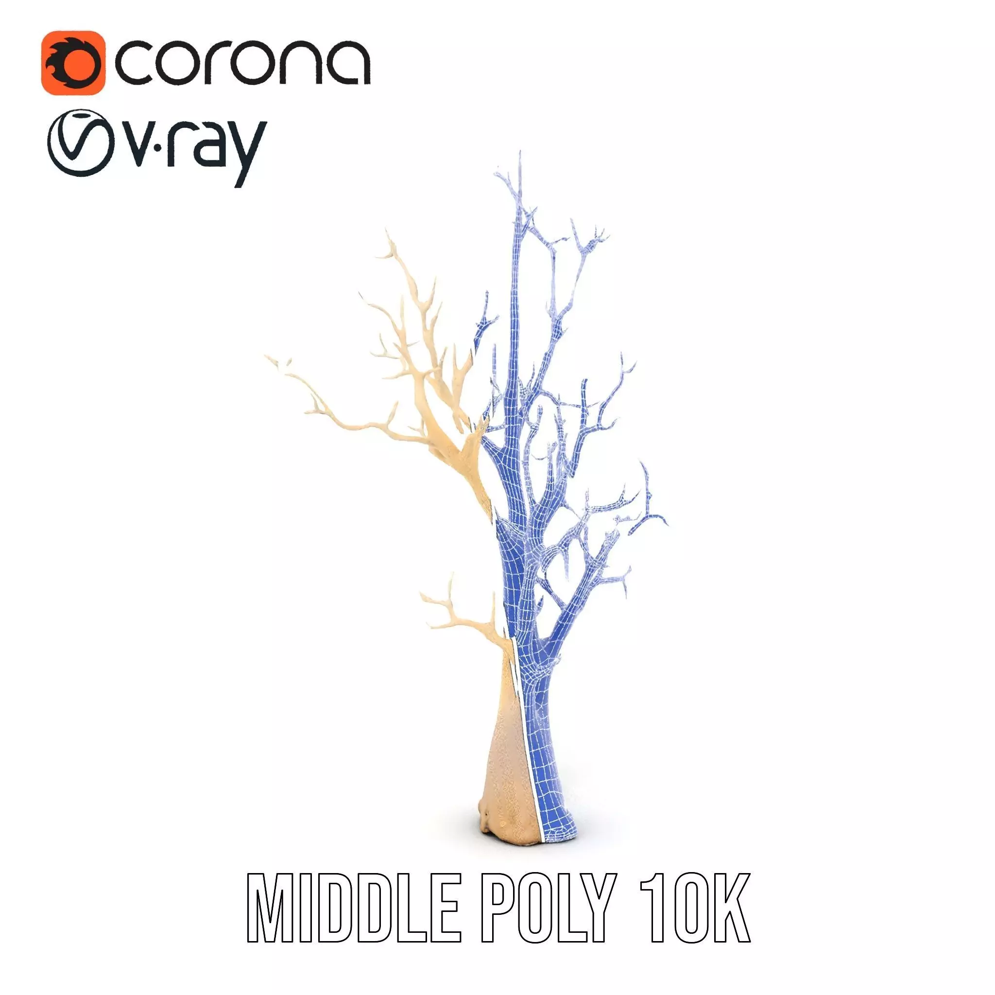 Elegant Coral Tree model pack Low-poly 3D model_29
