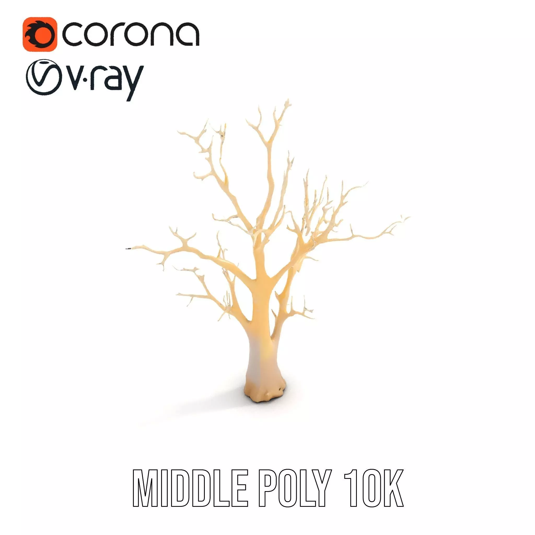 Elegant Coral Tree model pack Low-poly 3D model_13