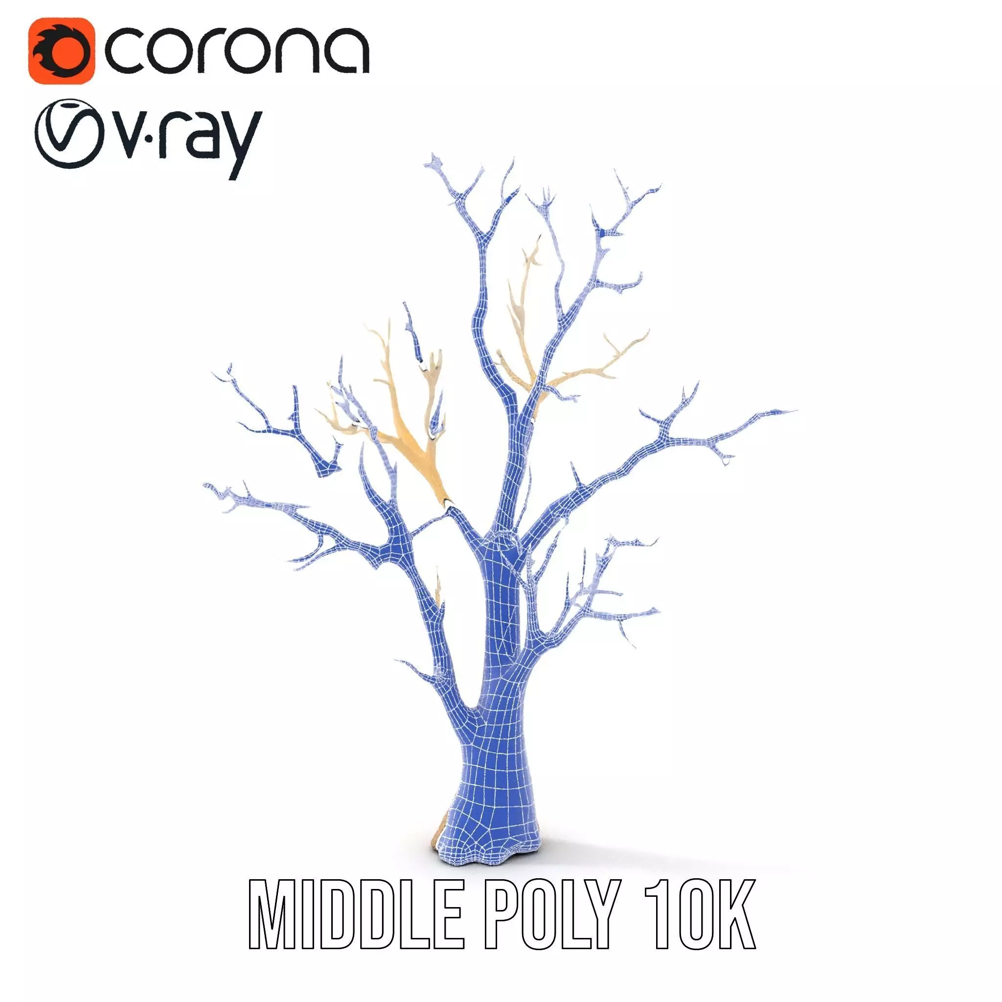 Elegant Coral Tree model pack Low-poly 3D model_24