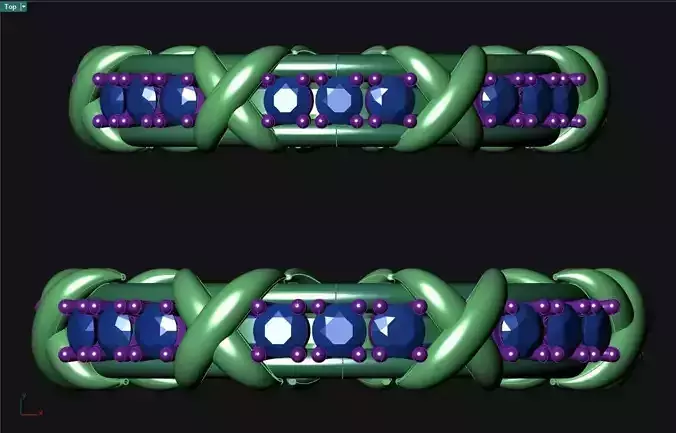 Tiffany Inspired Diamond Band Ring Set  Two Sizes