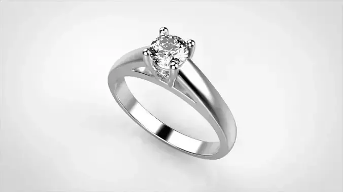 Cathedral Solitaire Engagement Ring