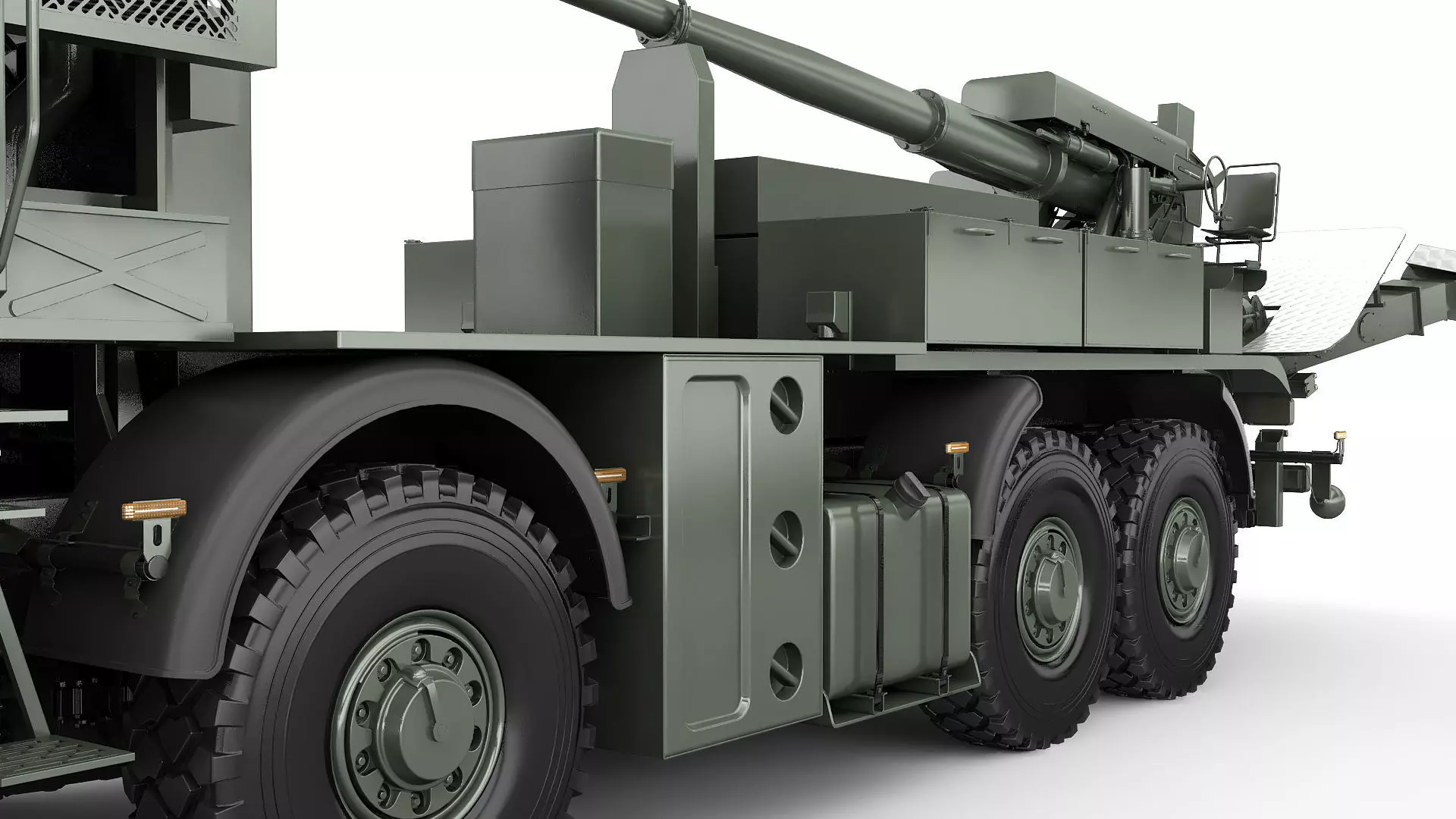 Custom self propelled howitzer 3D model_35