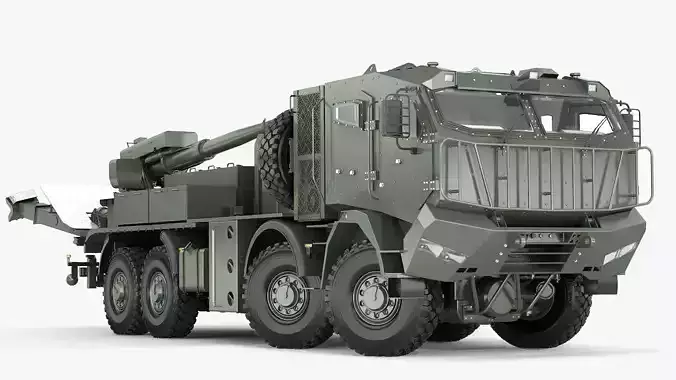 Custom self propelled howitzer 3D model