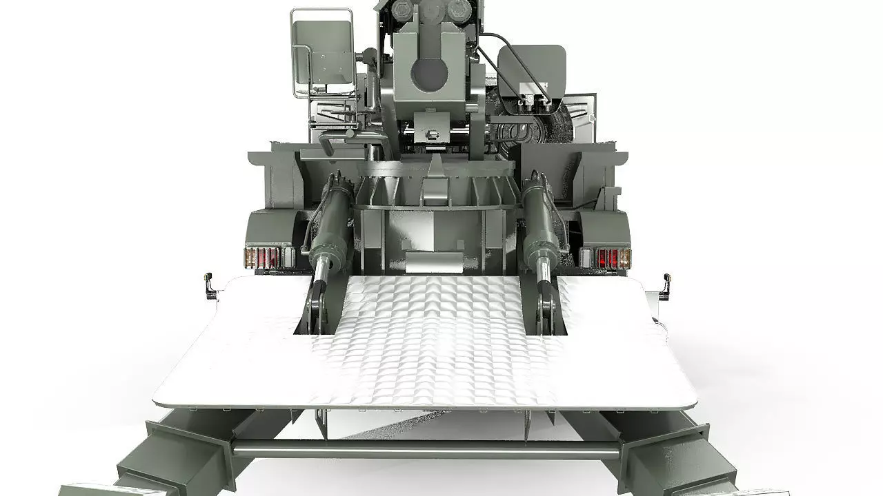 Custom self propelled howitzer 3D model_36