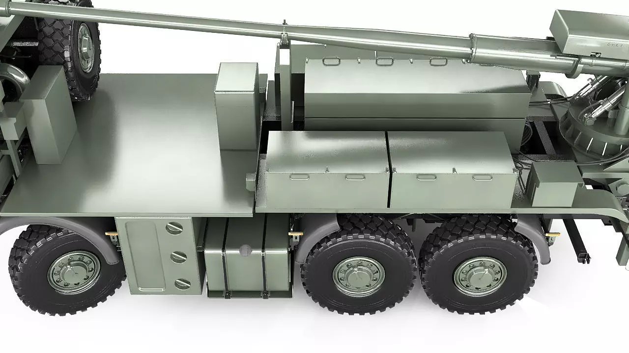 Custom self propelled howitzer 3D model_23