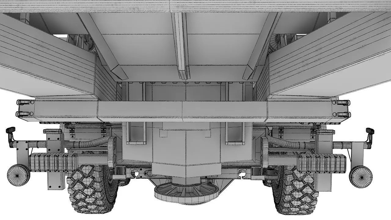 Custom self propelled howitzer 3D model_2