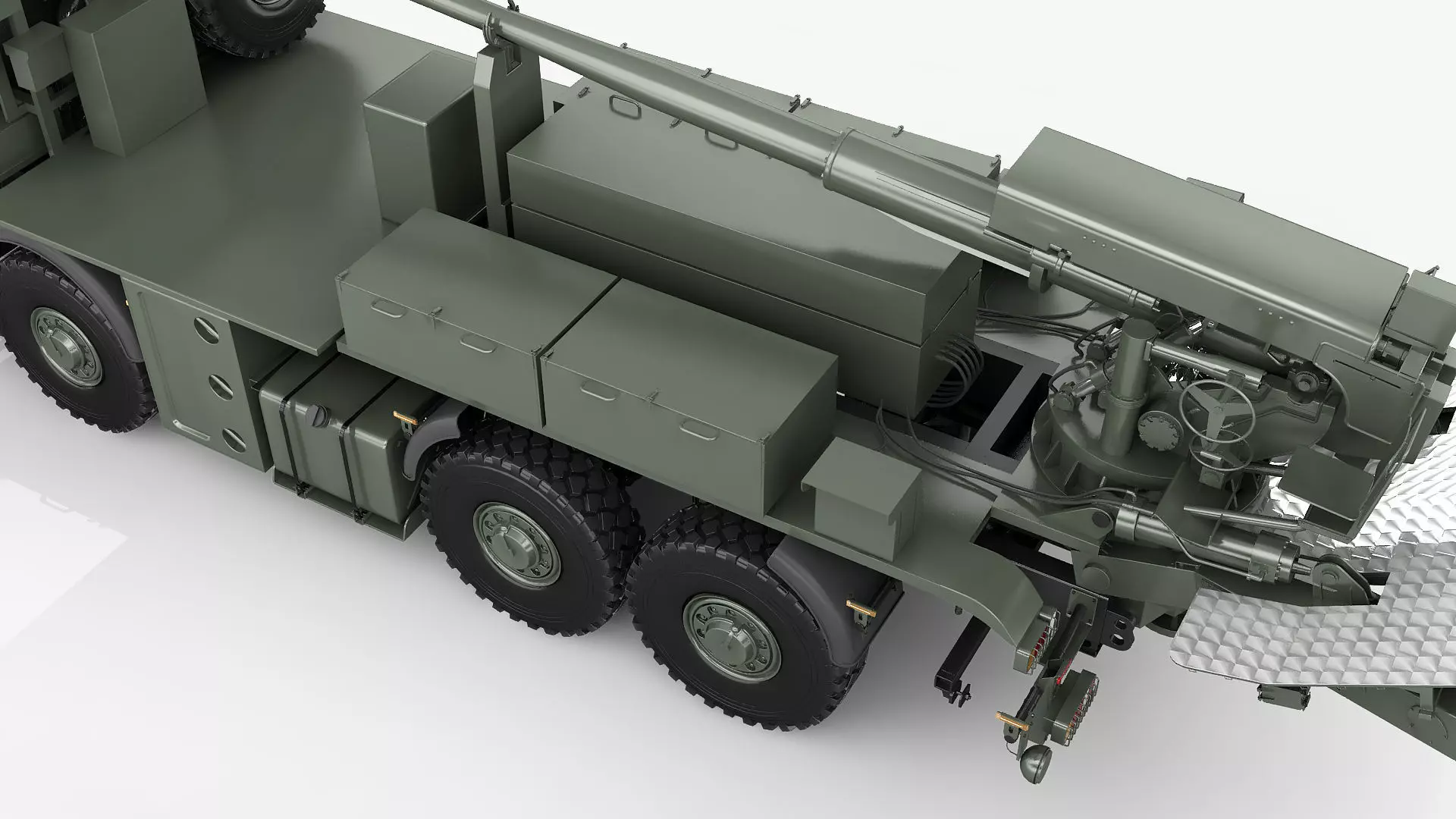 Custom self propelled howitzer 3D model_22