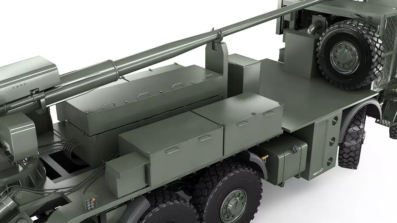 Custom self propelled howitzer 3D model_26