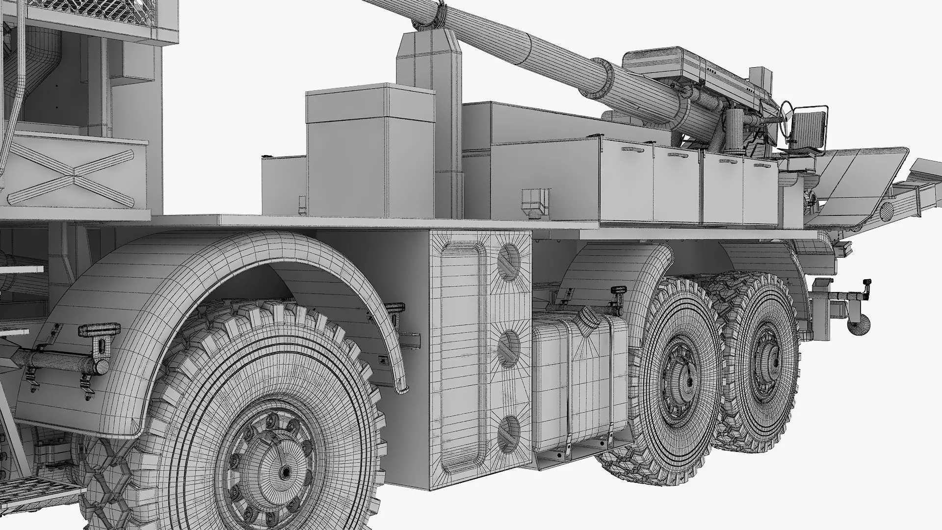 Custom self propelled howitzer 3D model_28