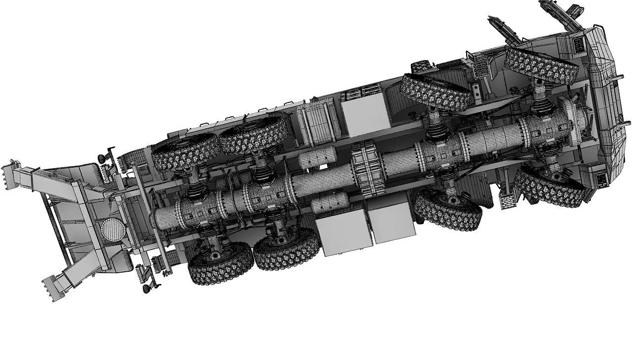 Custom self propelled howitzer 3D model_32
