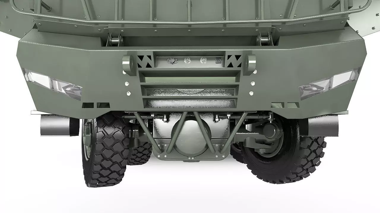 Custom self propelled howitzer 3D model_44