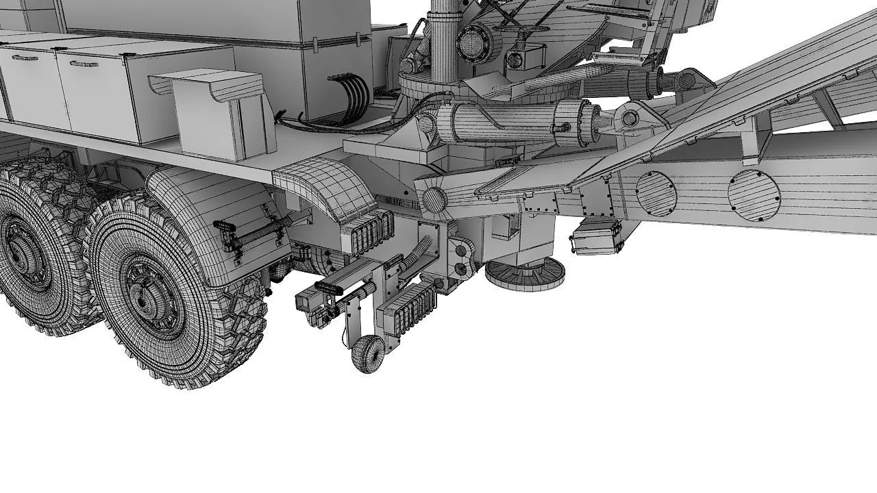 Custom self propelled howitzer 3D model_6
