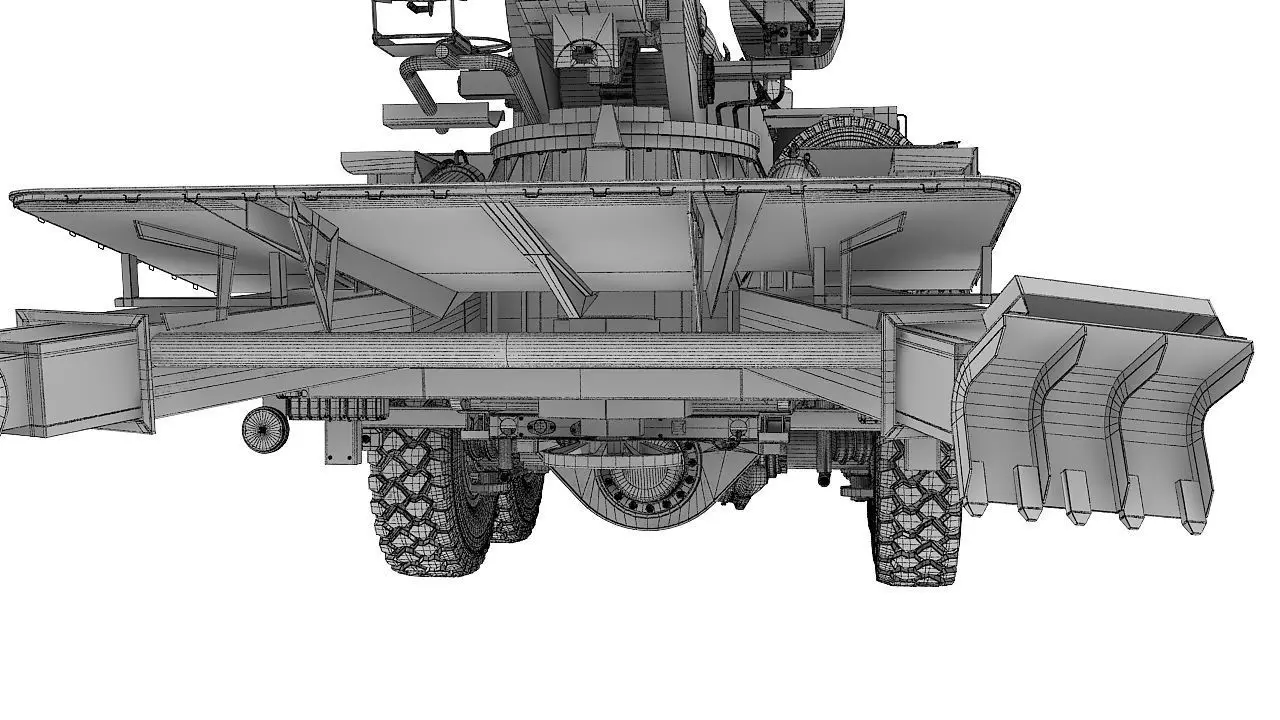 Custom self propelled howitzer 3D model_33