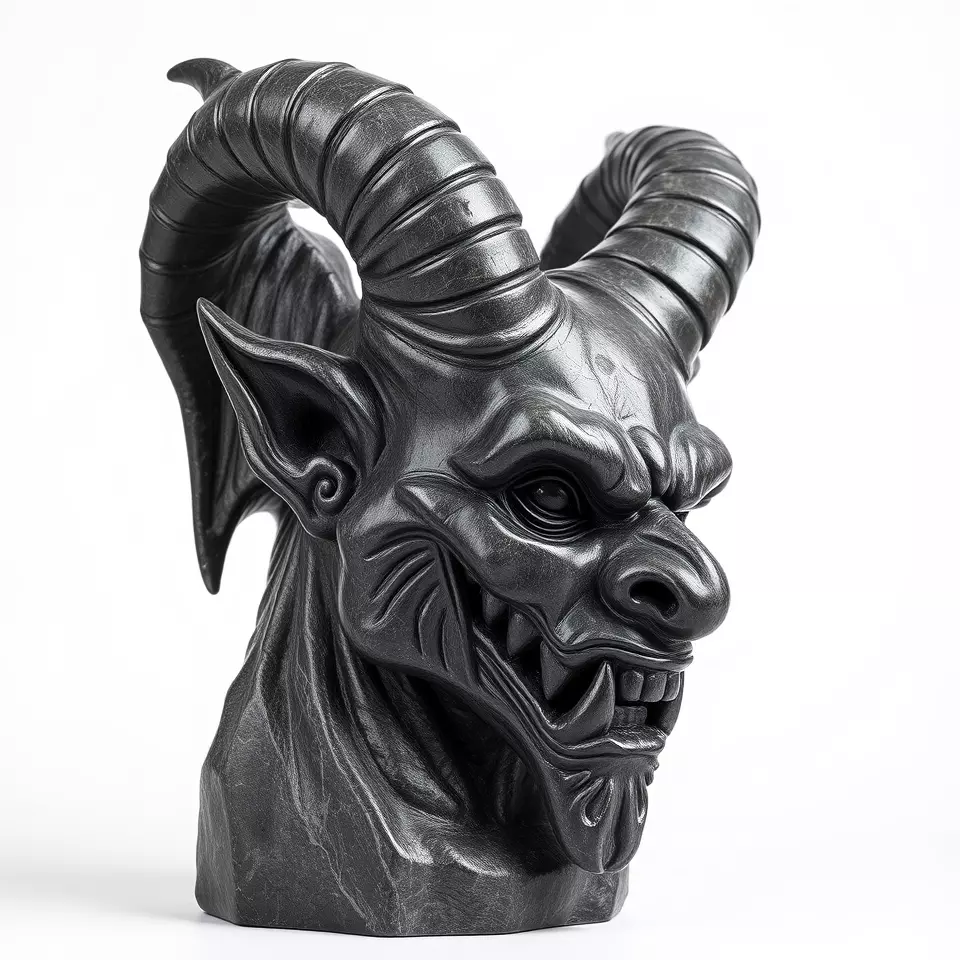 Black Gargoyle model pack Low-poly 3D model_2