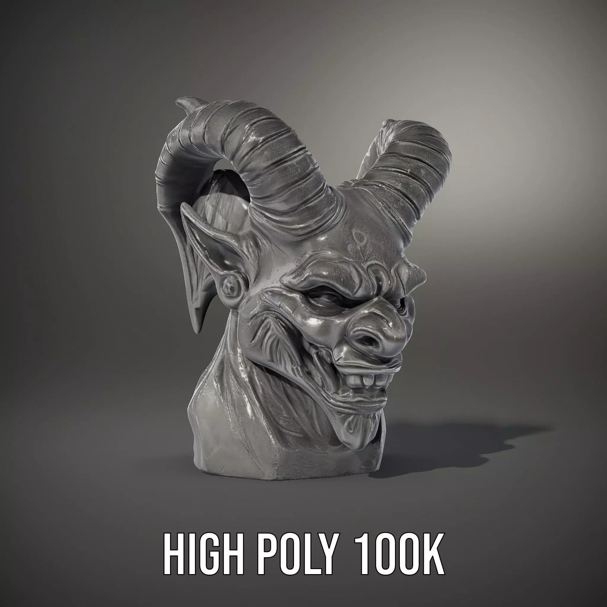 Black Gargoyle model pack Low-poly 3D model_10