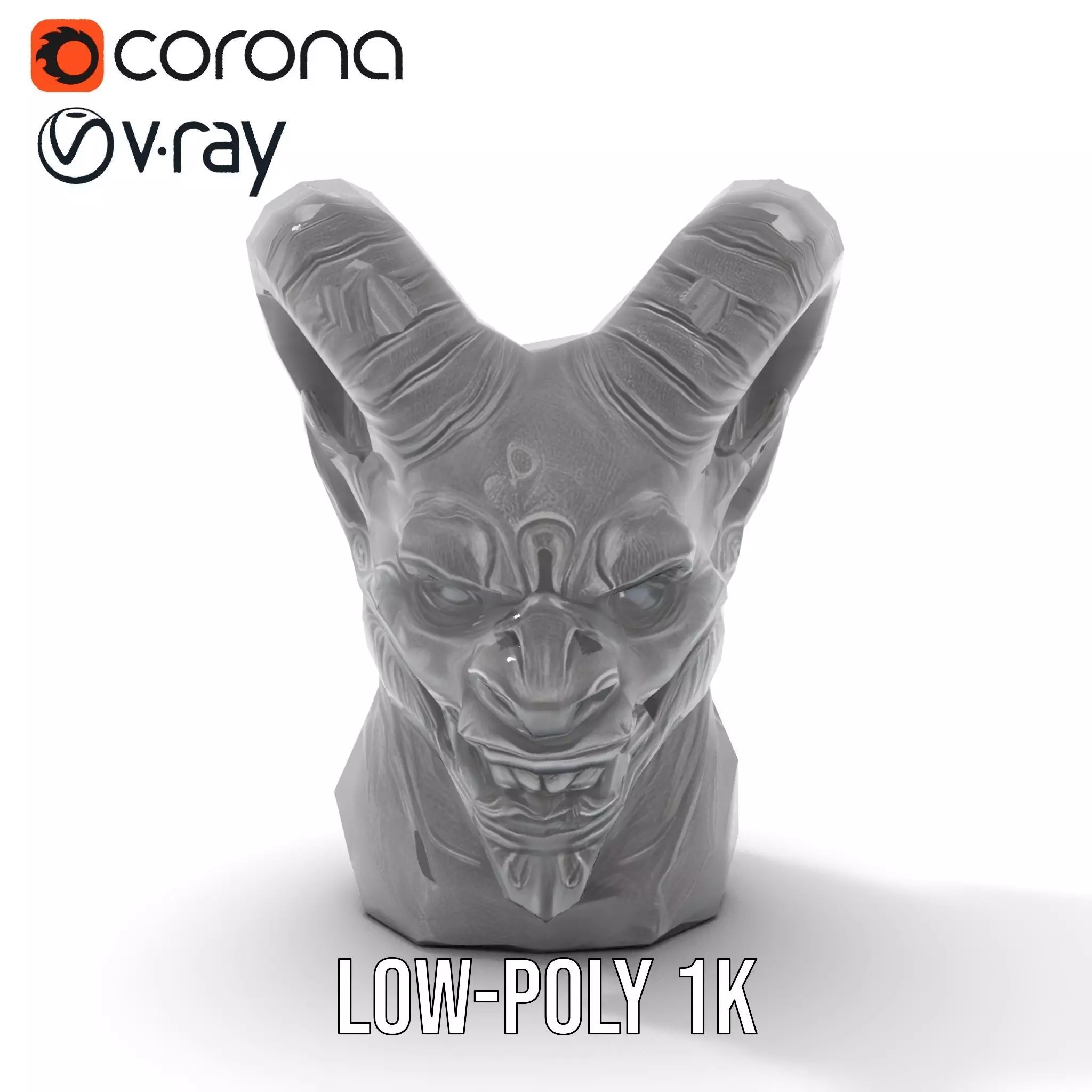 Black Gargoyle model pack Low-poly 3D model_17