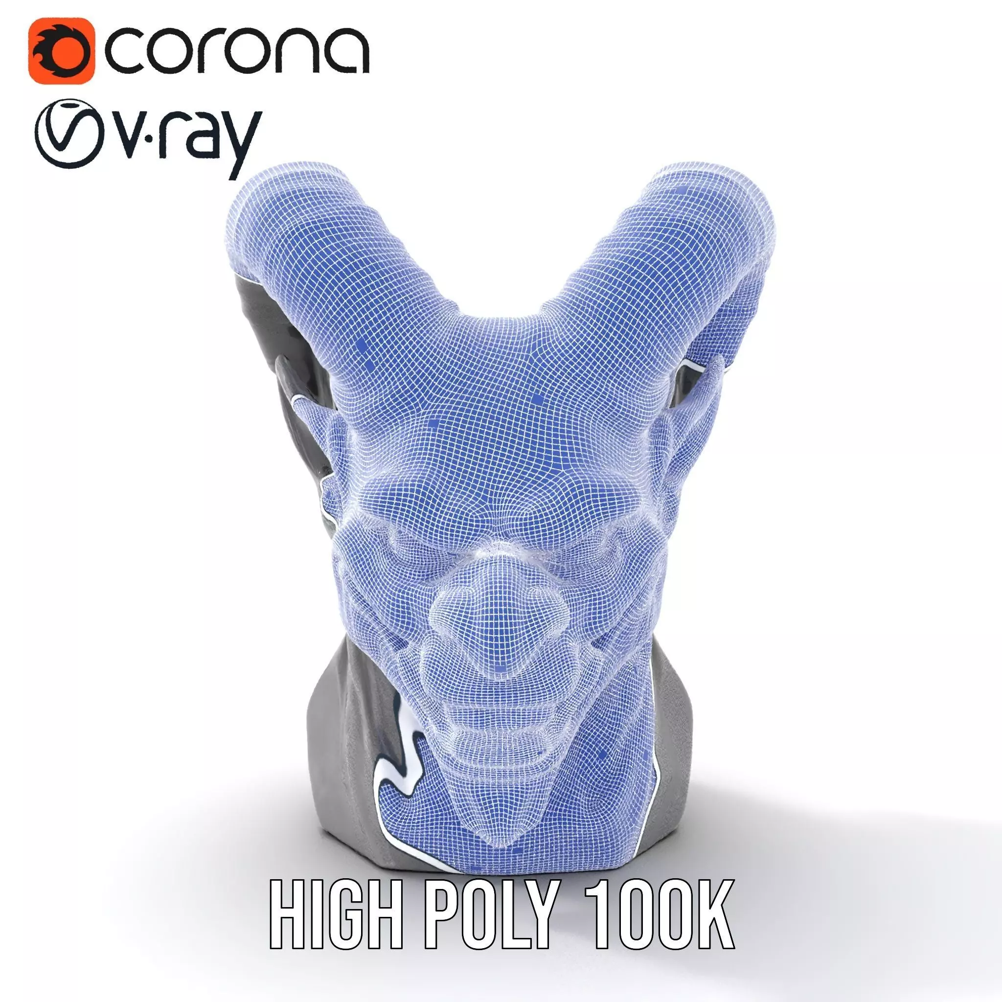 Black Gargoyle model pack Low-poly 3D model_32