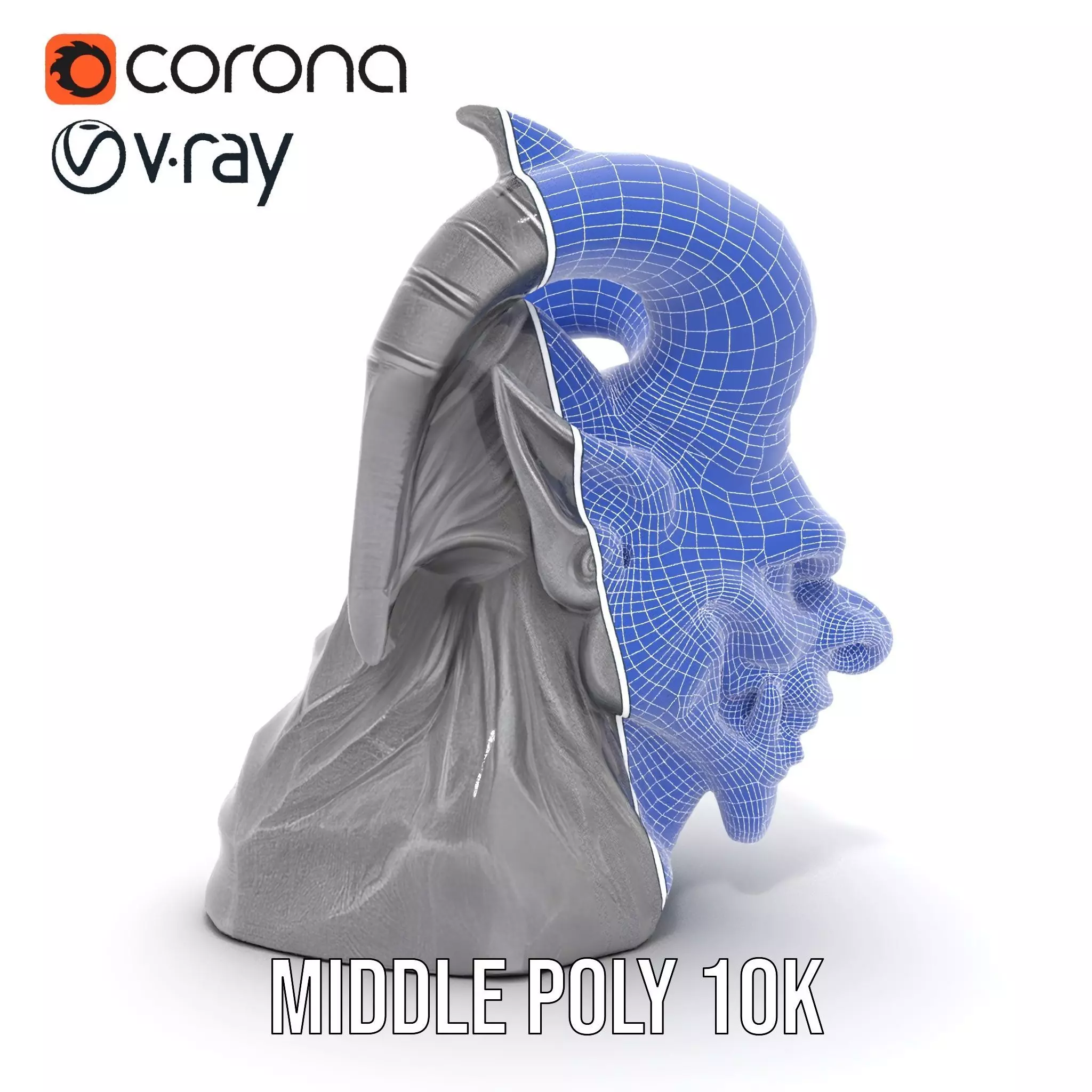 Black Gargoyle model pack Low-poly 3D model_29