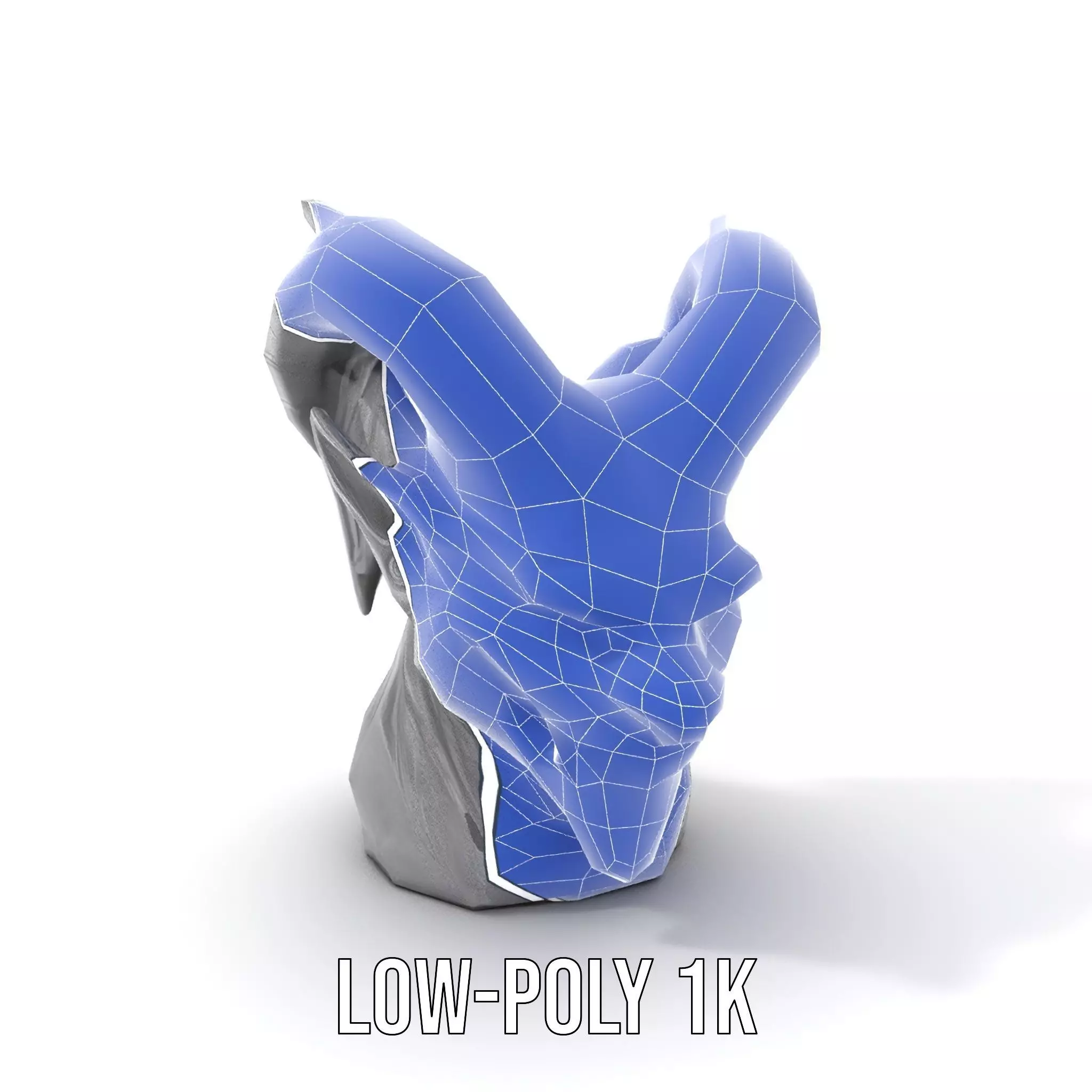 Black Gargoyle model pack Low-poly 3D model_25