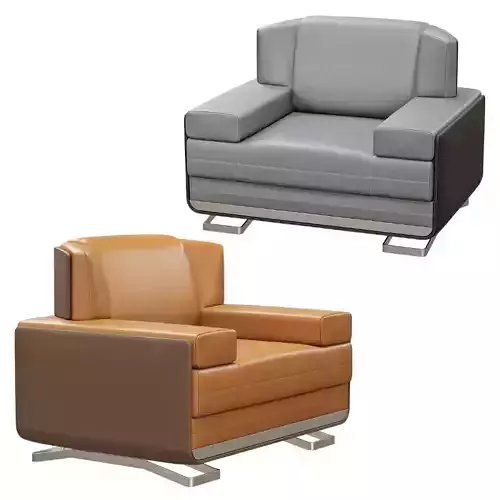 Modern Leather Armchair  Sofa Set