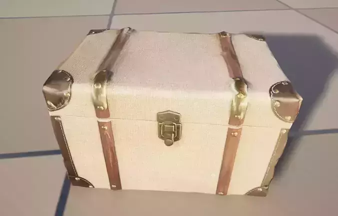 Vintage Travel Trunk Storage Chest