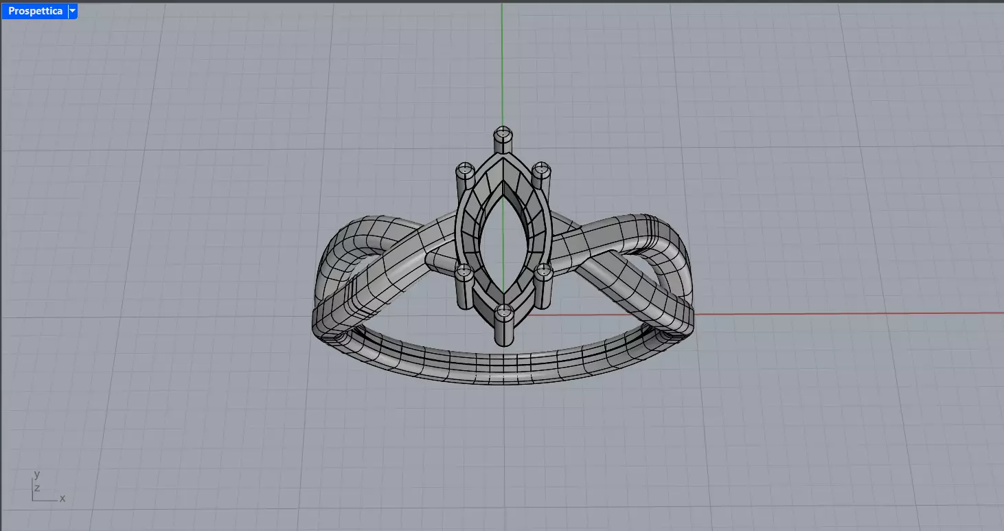 Twisted marquise ring for 3D printing 3D print model_11