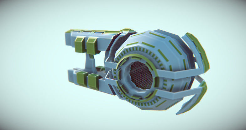 GUN SciFi pack Free 3D model_5