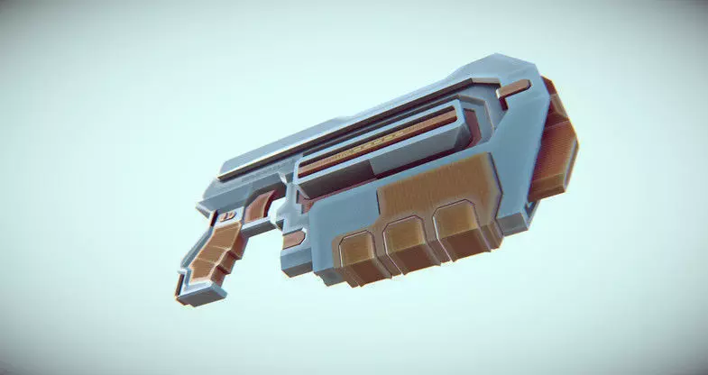 GUN SciFi pack Free 3D model_0