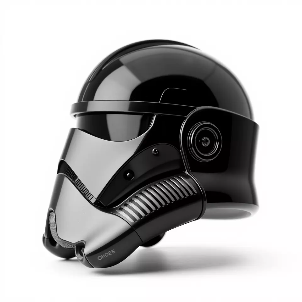 Futuristic Black Helmet model pack Low-poly 3D model_2