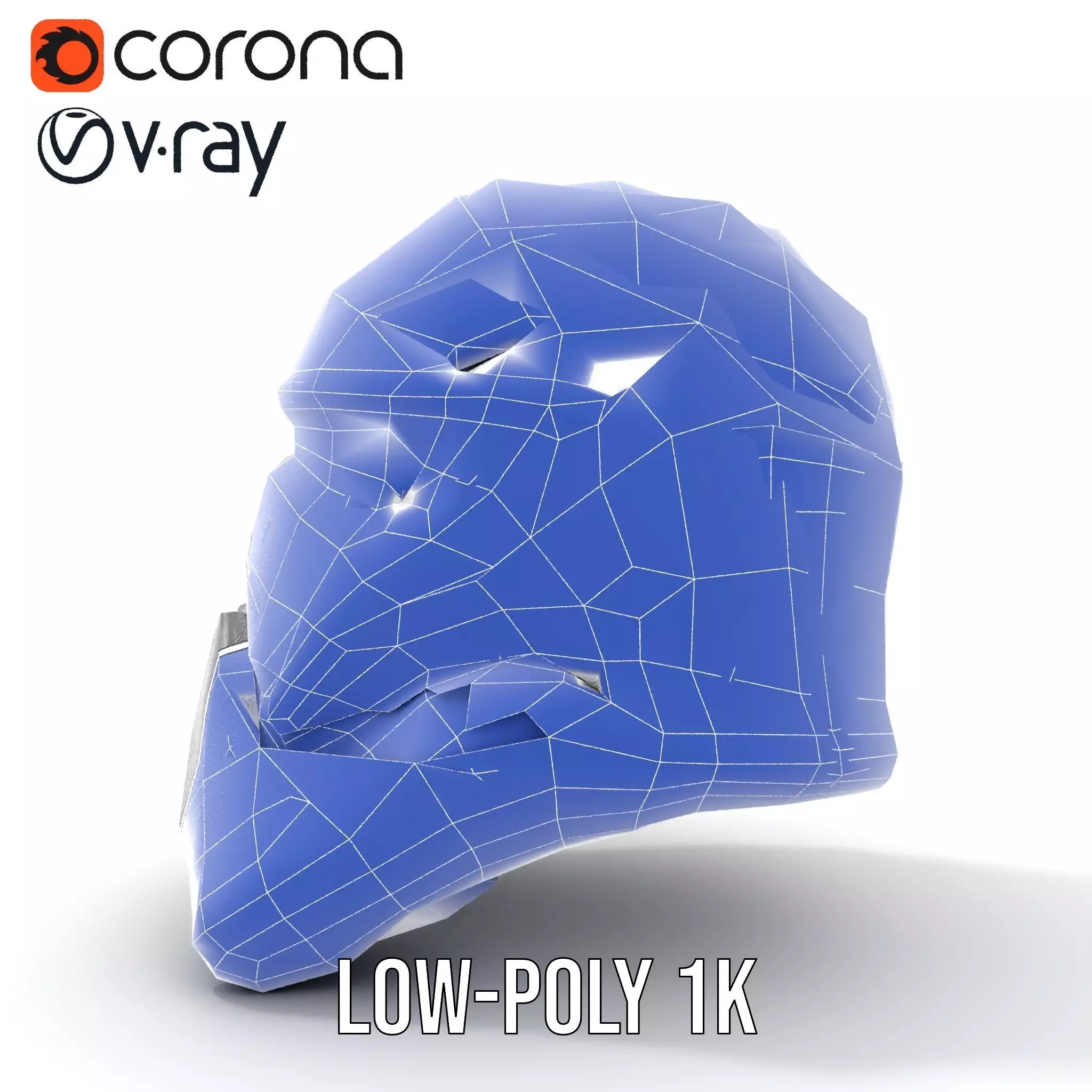Futuristic Black Helmet model pack Low-poly 3D model_28