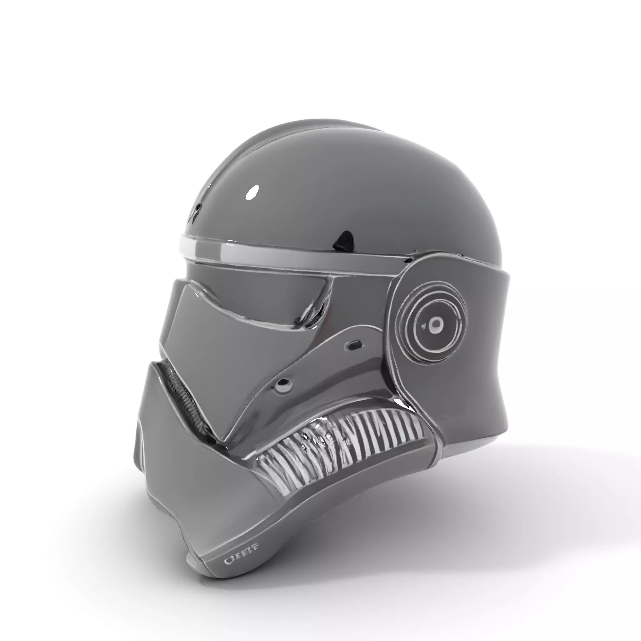 Futuristic Black Helmet model pack Low-poly 3D model_0