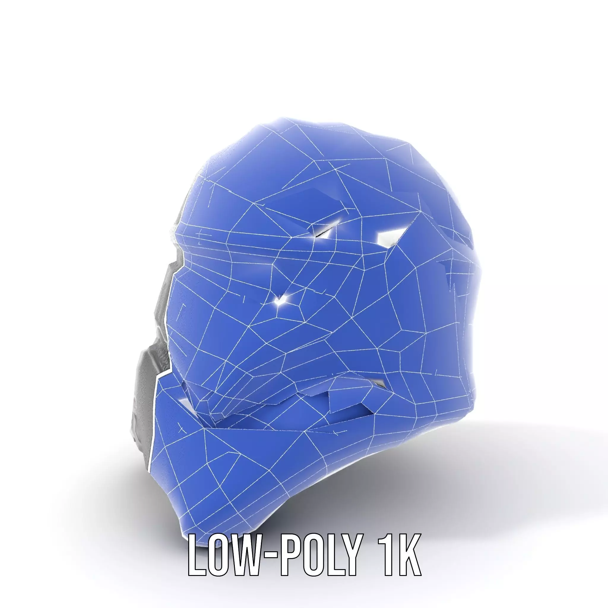 Futuristic Black Helmet model pack Low-poly 3D model_25