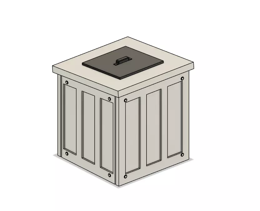 Model Railway Small Coal Bunker 3D print model_4