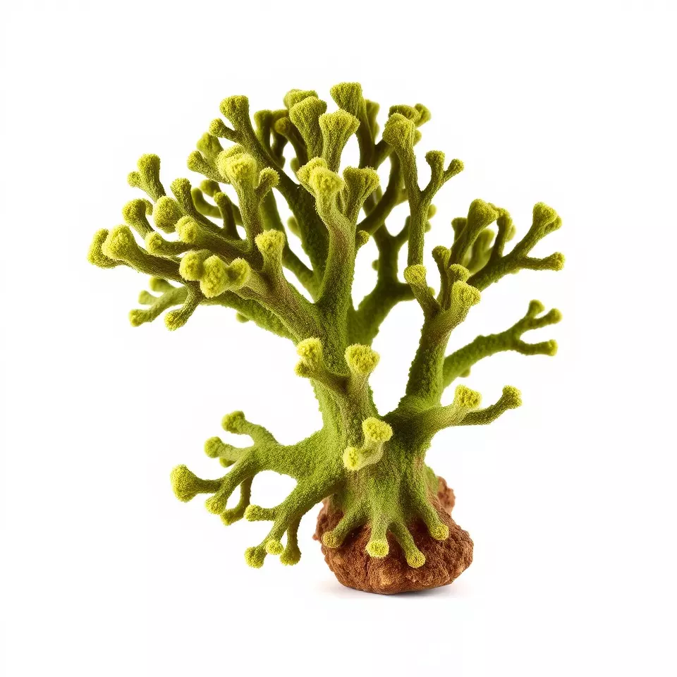 Vibrant Green Coral model pack Low-poly 3D model_2