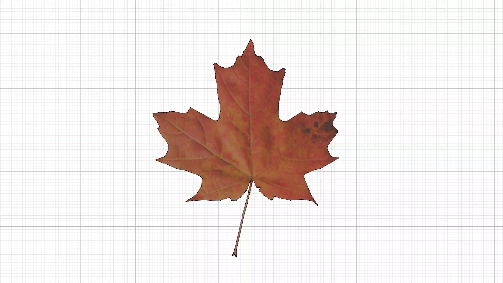 Autumn Leaf 3D Model Free low-poly 3D model_3
