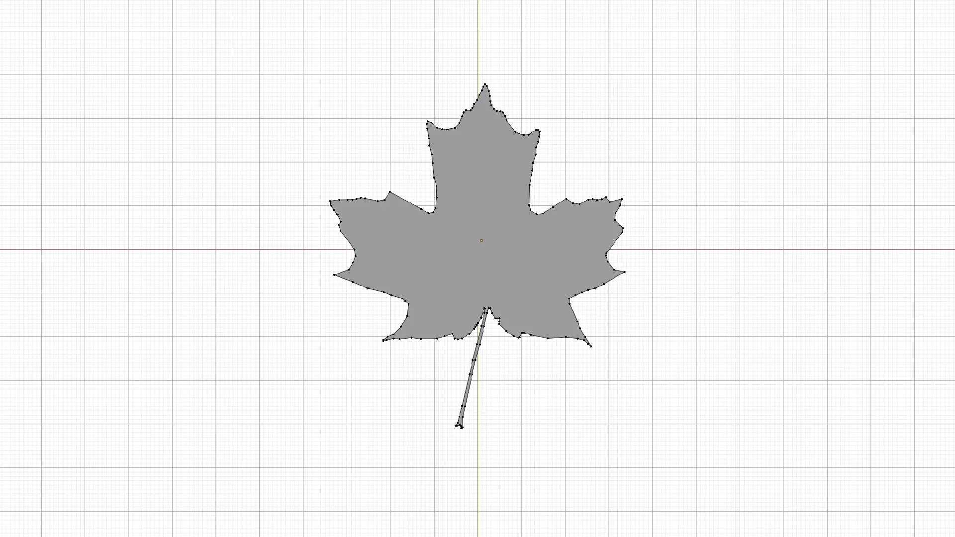 Autumn Leaf 3D Model Free low-poly 3D model_4