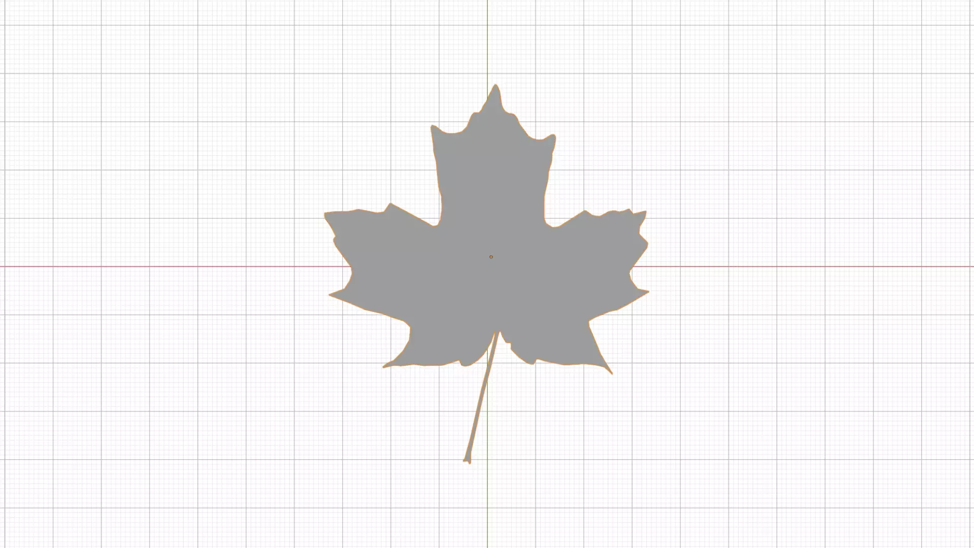 Autumn Leaf 3D Model Free low-poly 3D model_2