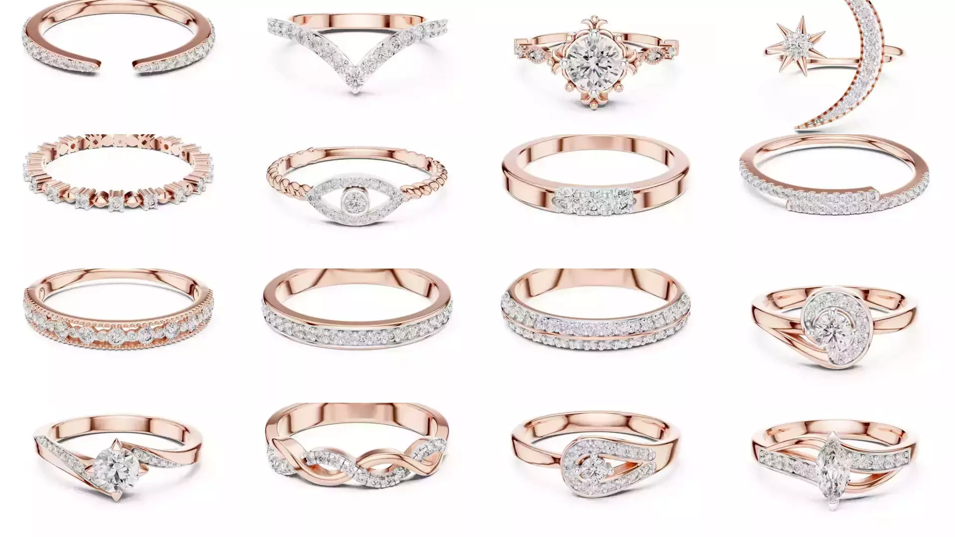 33 Ultra light wt minimalist Ring 3dm stl renders 360 animation 3D Model Collection_1