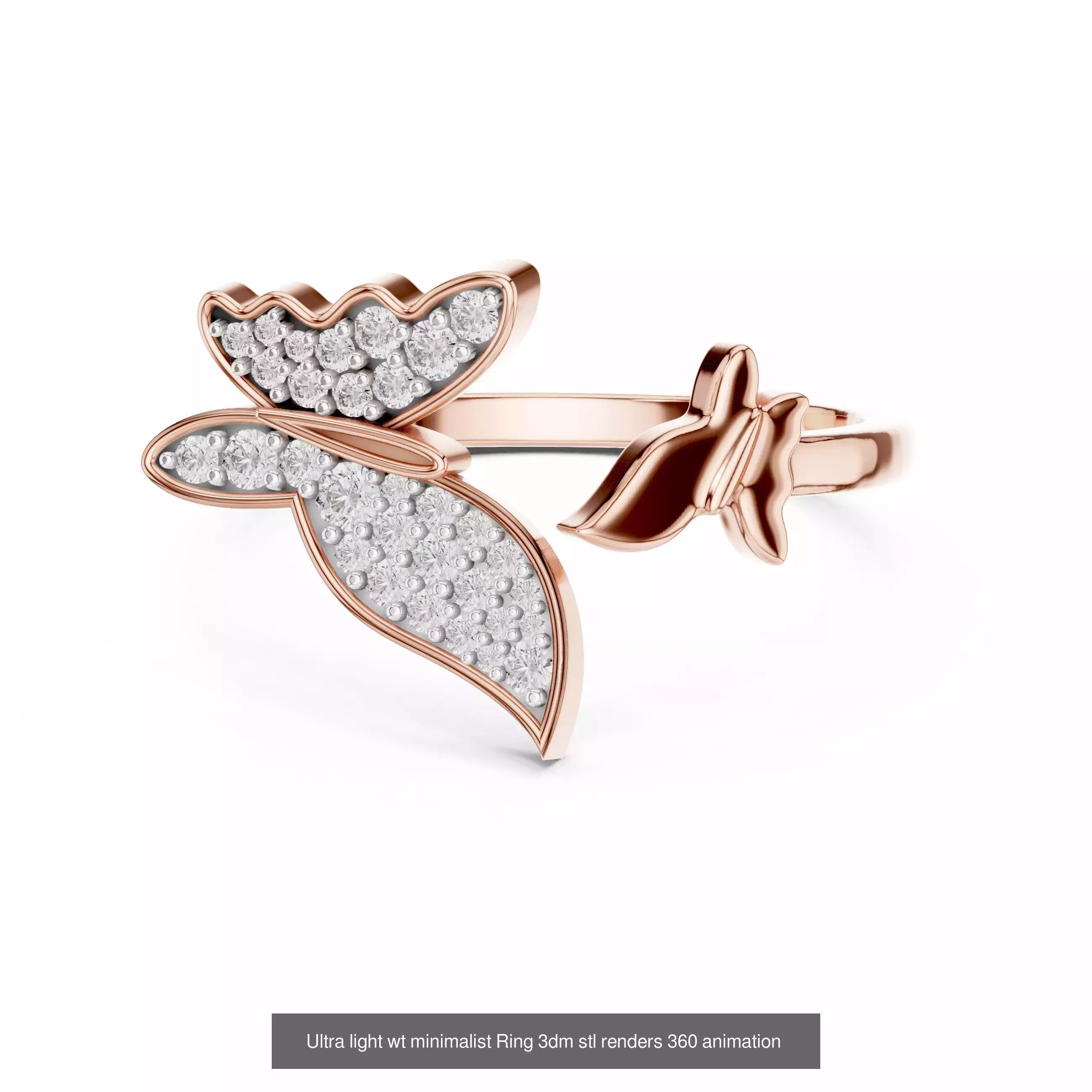 33 Ultra light wt minimalist Ring 3dm stl renders 360 animation 3D Model Collection_13