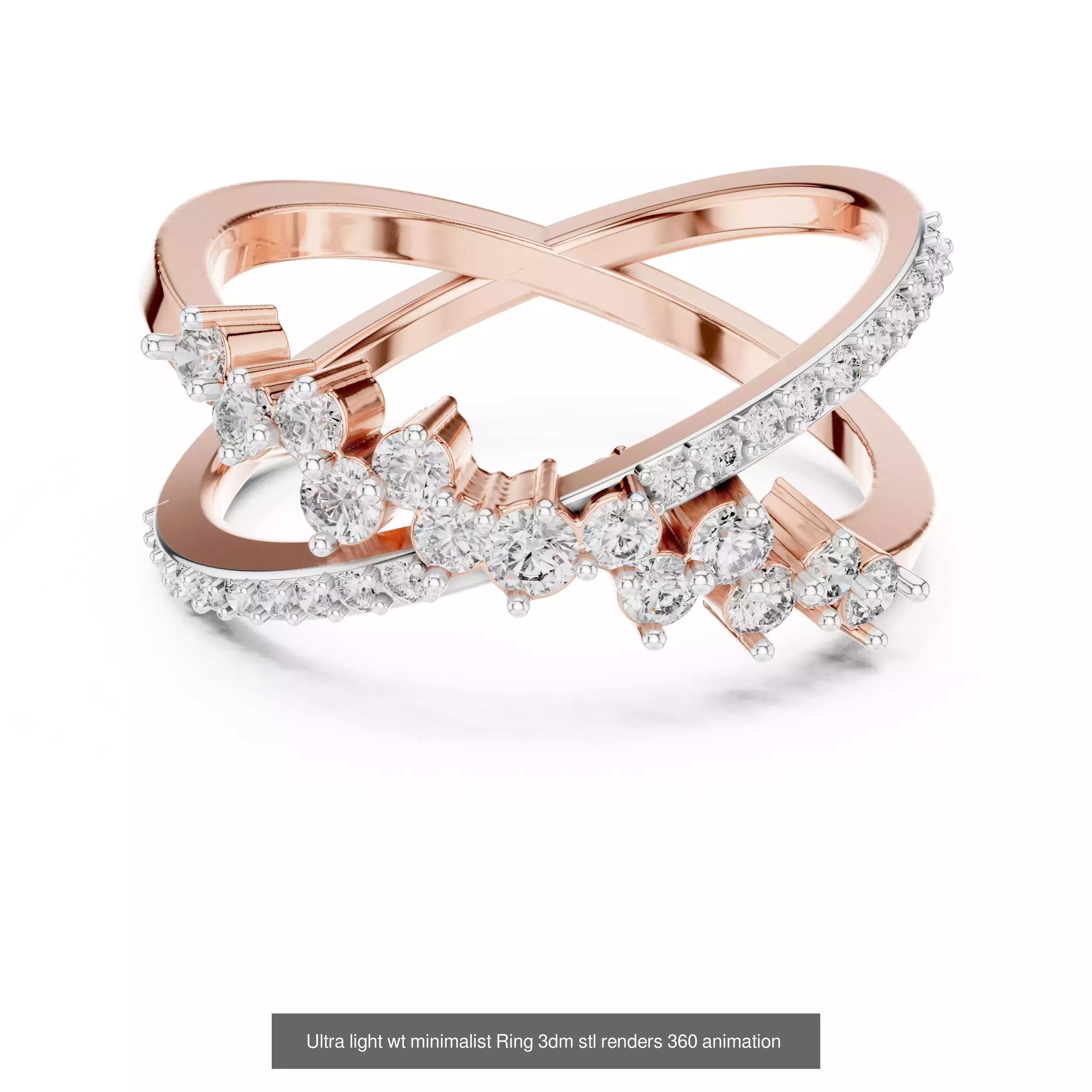 33 Ultra light wt minimalist Ring 3dm stl renders 360 animation 3D Model Collection_17