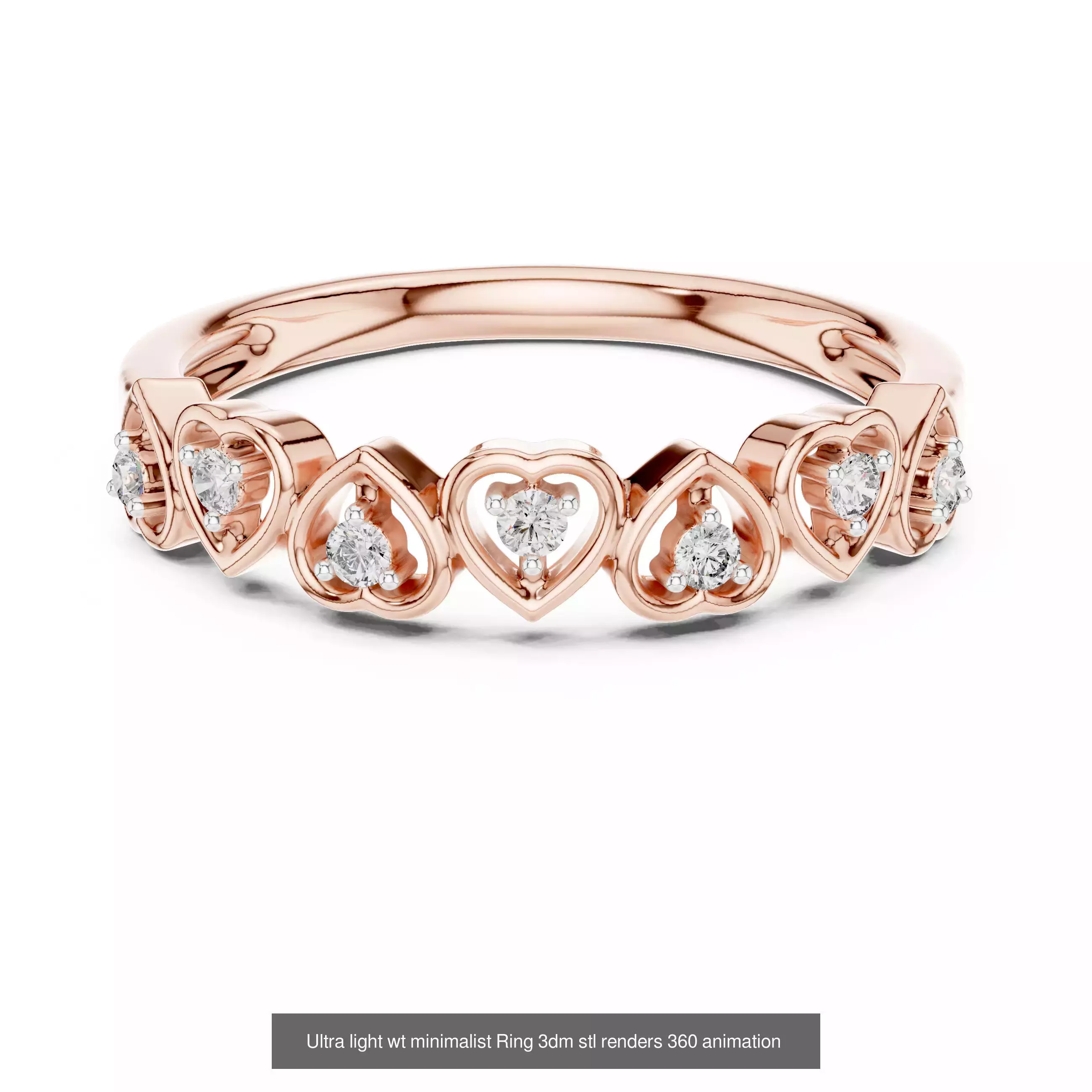 33 Ultra light wt minimalist Ring 3dm stl renders 360 animation 3D Model Collection_9